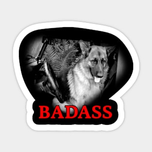 Badass Dog Sticker